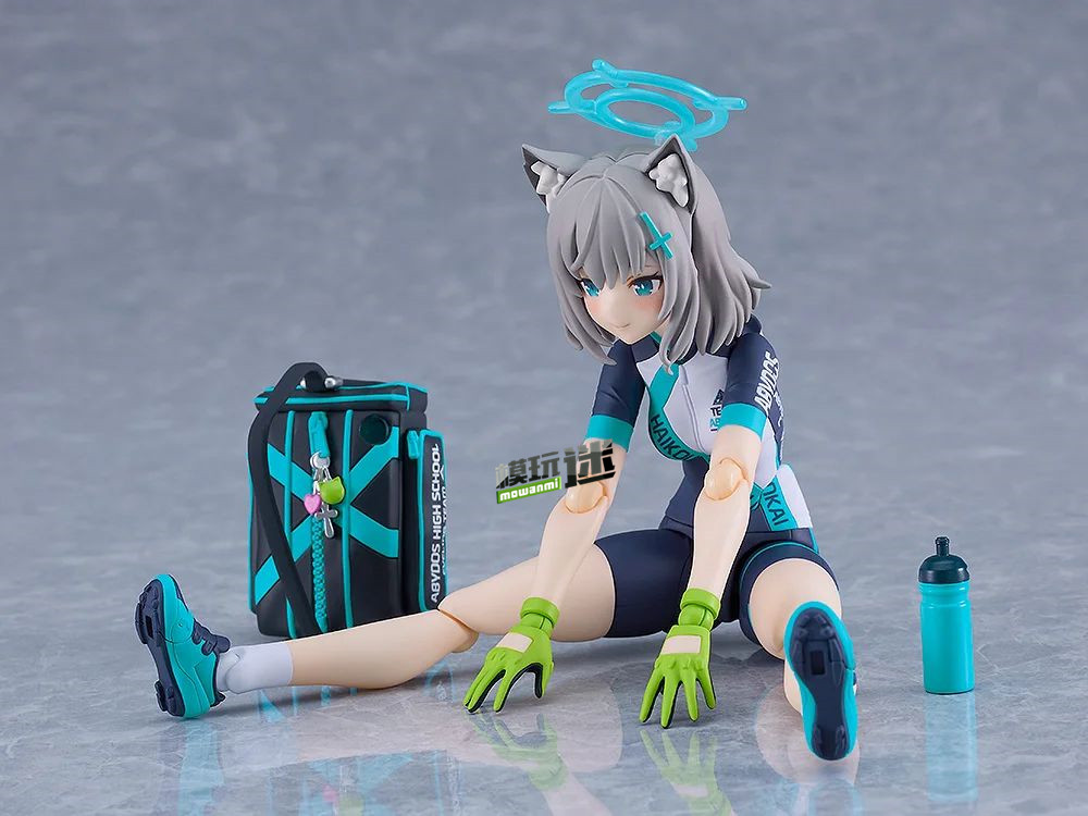 MaxFactory推出figma-644《碧蓝档案》砂狼白子（单车） 可动人偶