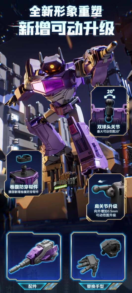 布鲁可推出群星版《变形金刚》第七单起源WAVE2系列盲盒